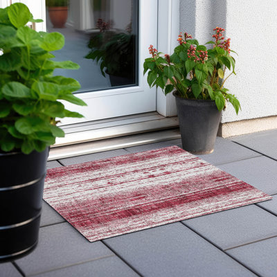 Malek Washable Abstract Indoor / Outdoor Rug