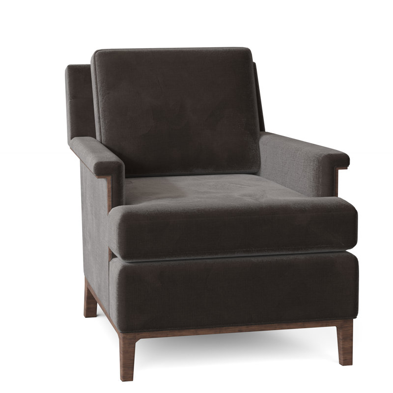 Fauteuil l 28,5 po Libby Langdon, Noisette, Polyester vison 9953