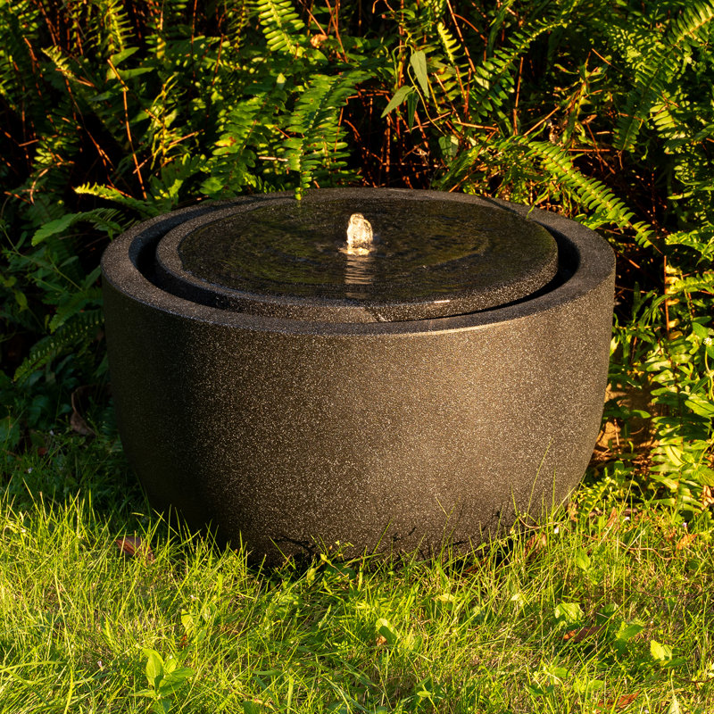 Fontaine à bulles ronde 12,60 "H, 12.60"