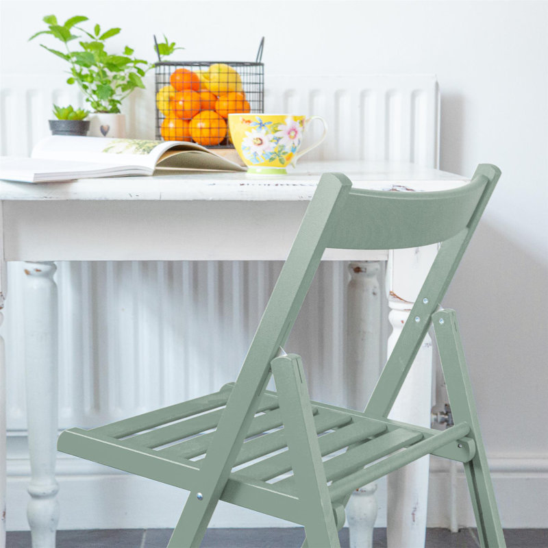 Harbour Housewares - Beech Wood Folding Chair, Green