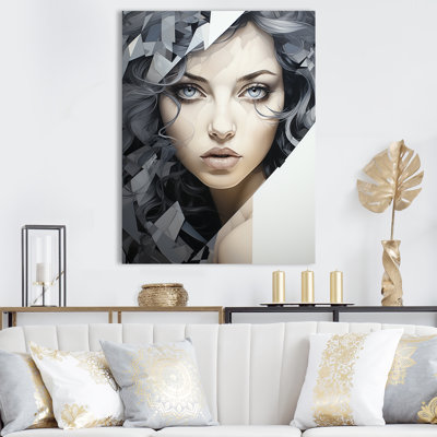 Black Marble Woman Beauty IV - Abstract Portraits Wall Art