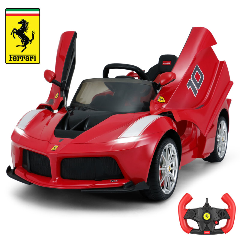 Licensed Ferrari LaFerrari Racing Ride On Car 12V Kids Electric Car With Remote Control, Openable Hydraulic Door