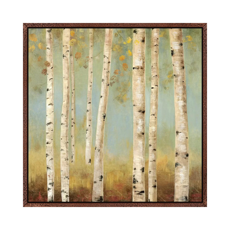 Eco II 1 Piece Painting on Canvas, 45.72 cm H x 45.72 cm W, Classic Brown Wood Framed Canvas