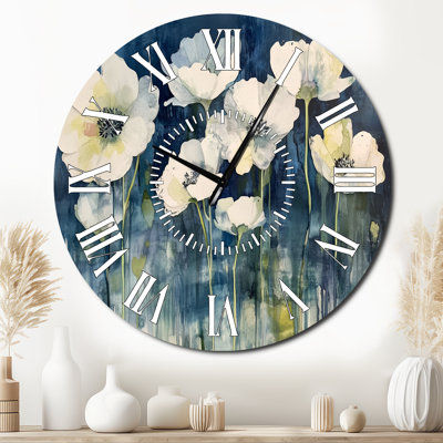 Spring Garden Explosion - Floral Silent Metal Wall Clock