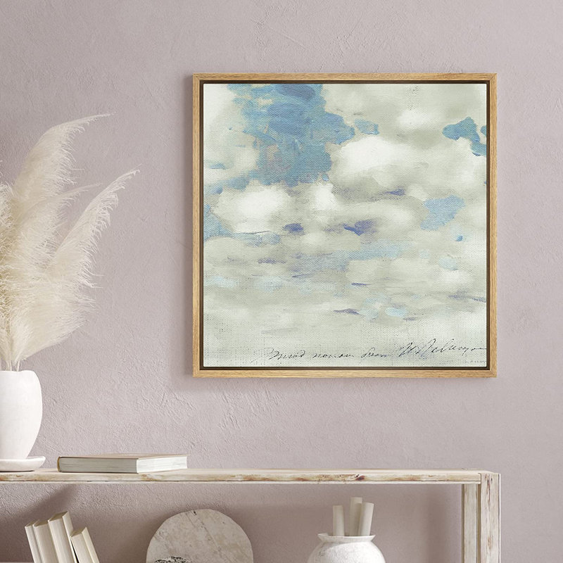 Peinture sur toile, cadre flottant, H 24 po x l 24 po x P 1,5 po, Naturel