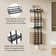 Towel Racks Wall Mounted For Rolled Towels, Single 3 Bar Towel Storage For Bathroom   