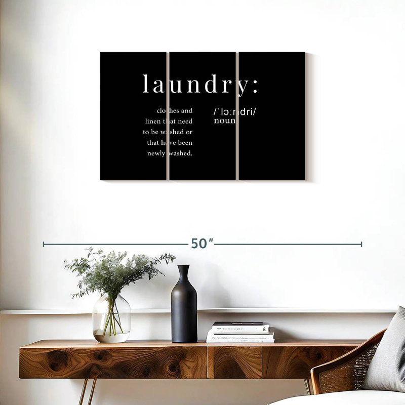 Tergel Laundry Definition, 20" H x 33" W