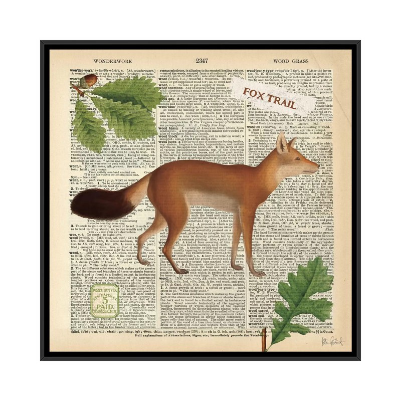 Lodge Collage IV, impression sur toile tendue, H 18 po x l 18 po x P 1,5 po, Toile avec cadre noir, Pas de tapis