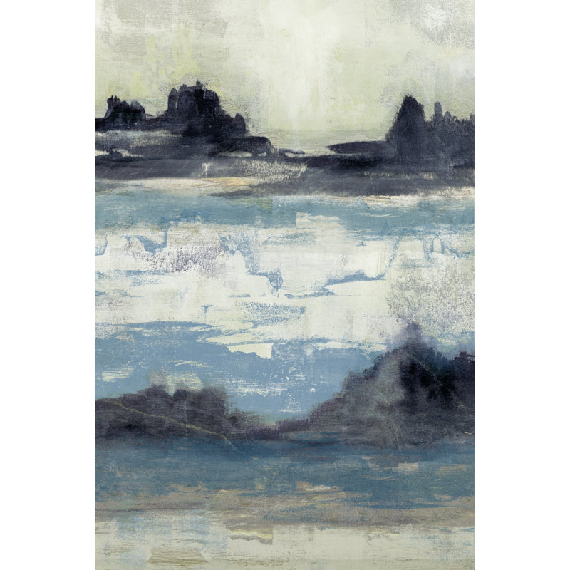 Peaceful Mountain II - Wrapped Canvas Painting, 46cm H x 30cm W