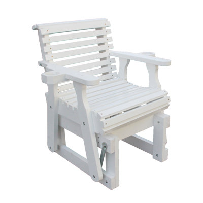 Fauteuil oscillant de patio avec dossier haut et siège profond, Consetta