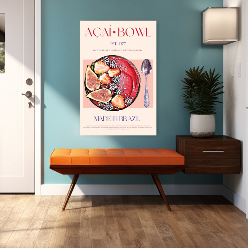 «Vibrant Aasaas Fruit Bowl», art mural vibrant, H 48 po x l 32 po
