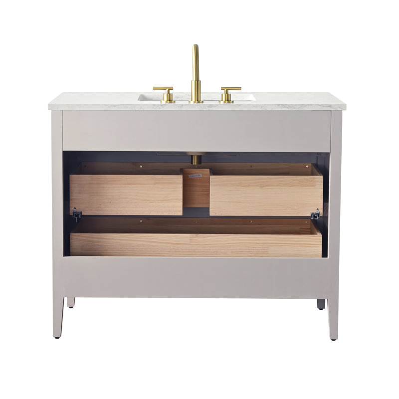 Emma 42" W Single Vanity, Taupe