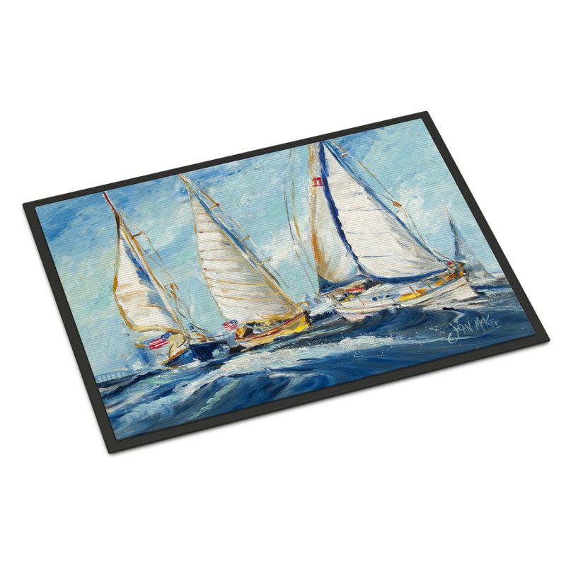 Tapis d'intérieur antidérapant Funkhouse, Rectangle 1 pi 6 po x 2 pi 3 po