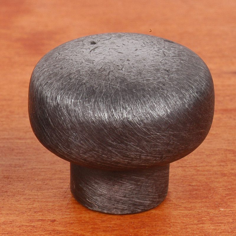 CK Series 1 3/8" Diameter Mushroom Knob, Distressed Nickel