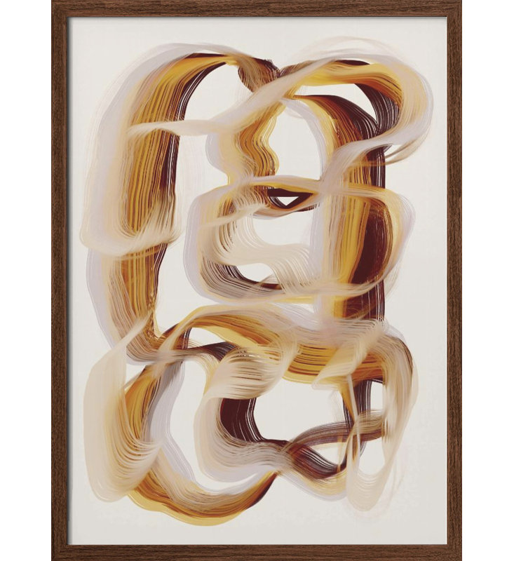 Abstract "Cutted" Framed Print Wall Art, 20" H x 16" W