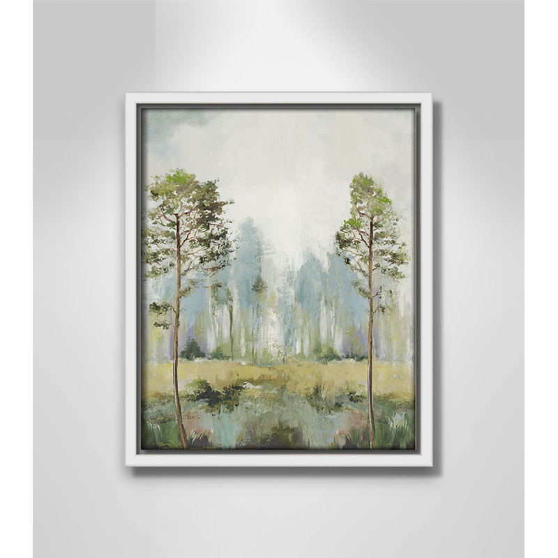 Tall Green Trees II by Allison Pearce, 11.5" H x 9.5" W, White