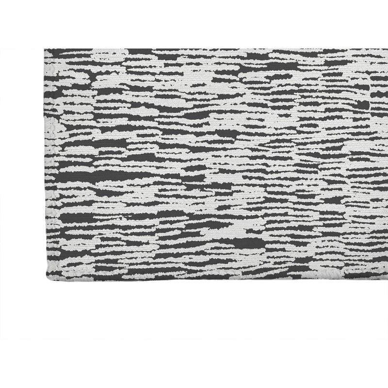 Tapis de cuisine Strands, Rectangle 5 pi x 7 pi, Ivoire/gris anthracite