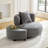 Comfortable Modern Chair With Ottoman And Side Table