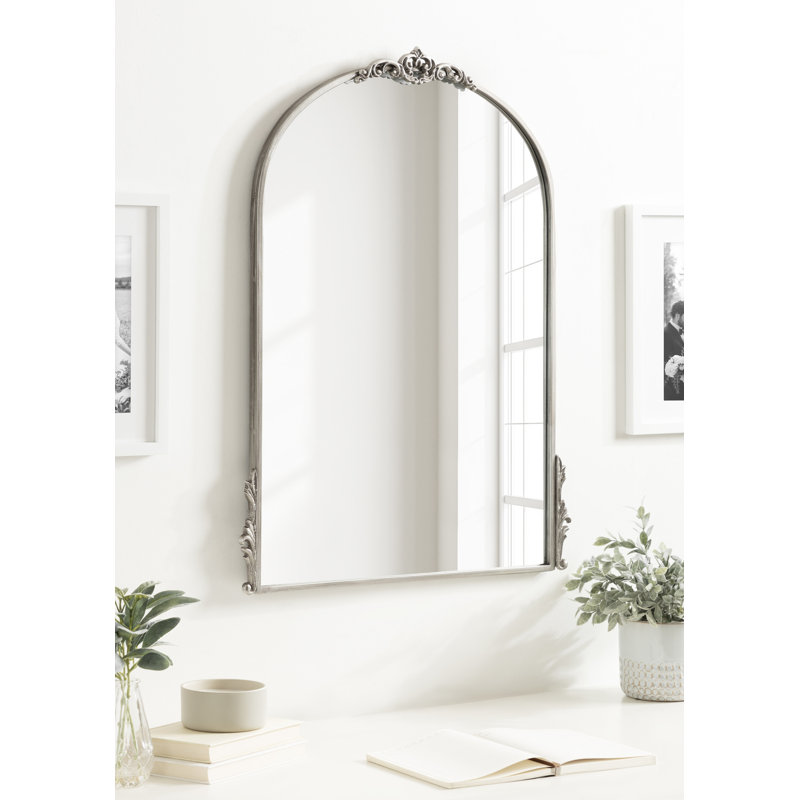 Christany Metal Mirror, Silver, 32.5" x 24.5"