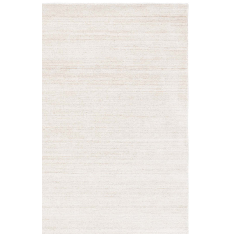 Lavonia Hand-Woven Flatweave Wool Beige Area Rug, Rectangle 10' x 14'
