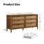 Commode 6 tiroirs avec miroir Comelia