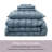 Bed in a Bag Seersucker Diamond Stitch 5 Piece Comforter Set-124623649-124871280