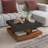 2 Tier Farmhouse Wooden Center Table with Storage-388255407