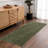 Kwan Machine Washable Checkered Geometric Green Area Rug-1743505
