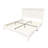 48.4" Farmhouse Full Size Solid Wood Bed Frame,White-238379162-238379165