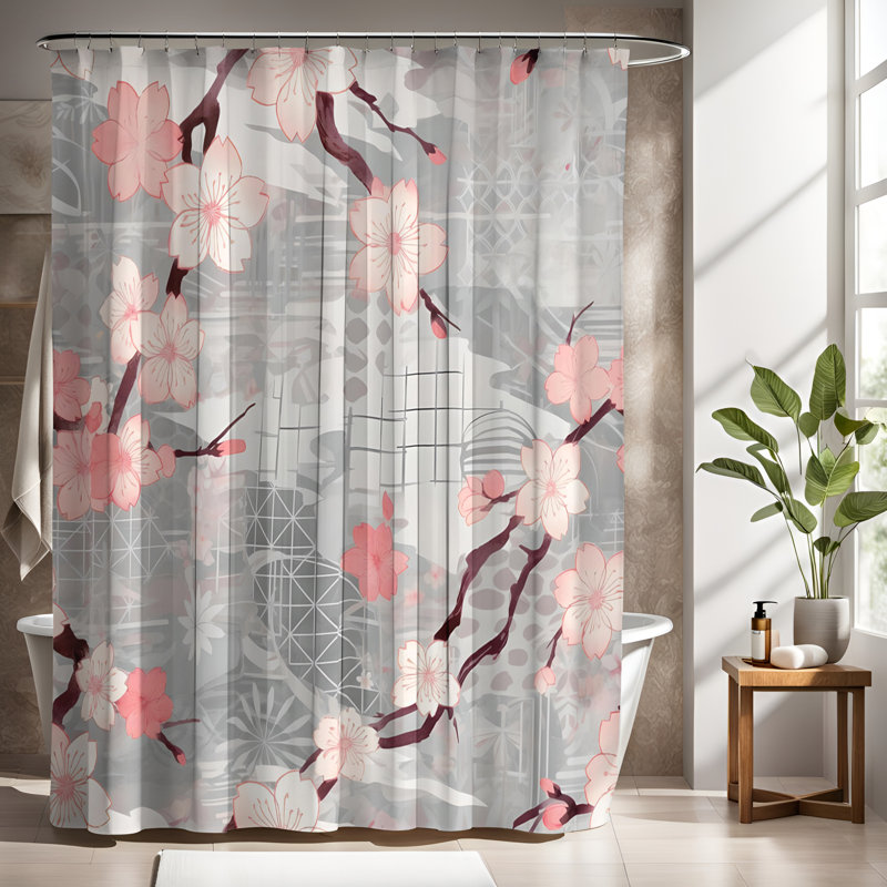 Daliana Abstract Shower Curtain, 72"H x 70"W