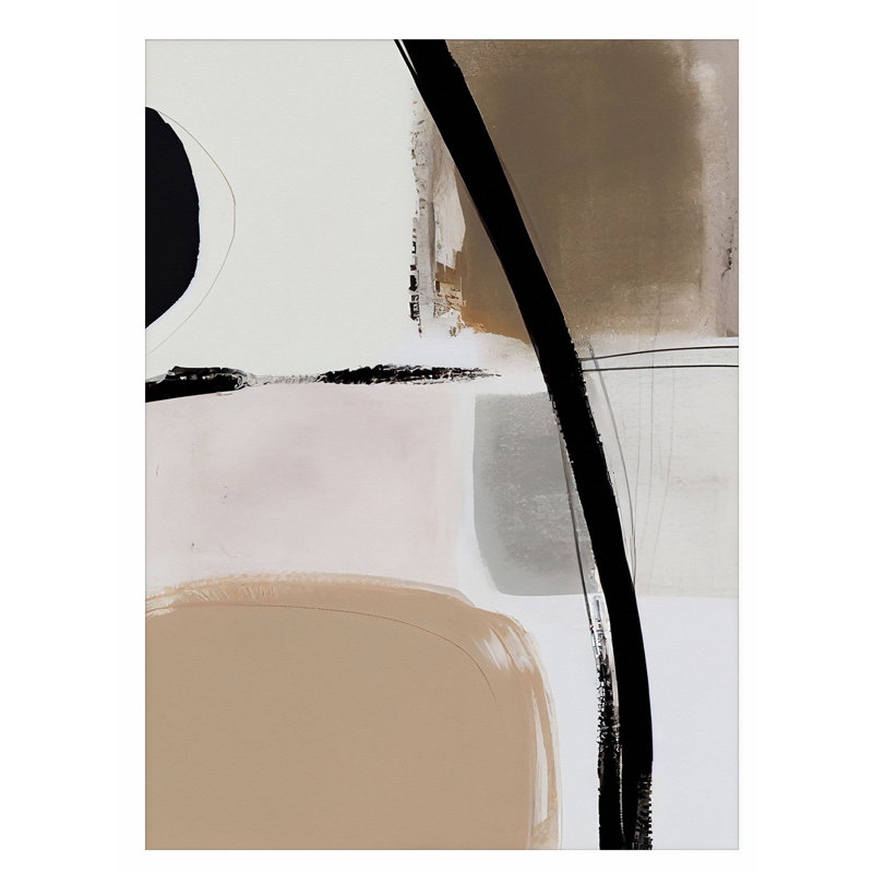 Abstrait abstrait minimaliste, impression d'art scandinave sans cadre, H 30 po x l 20 po