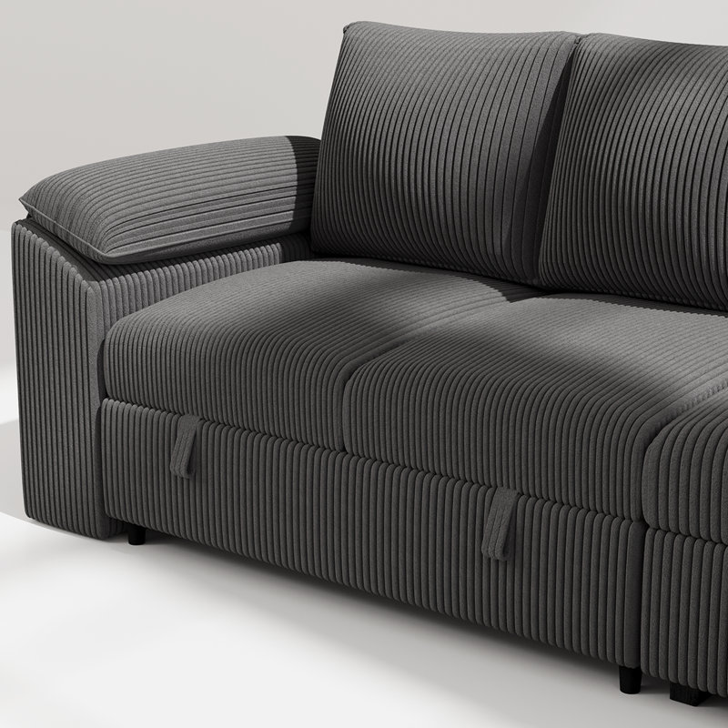  U-shaped Sectional Sofa,large Corduroy Modular Sectional Sofa Couch For Living Room Bedroom With Storage,5-seat Sofa With Pillow