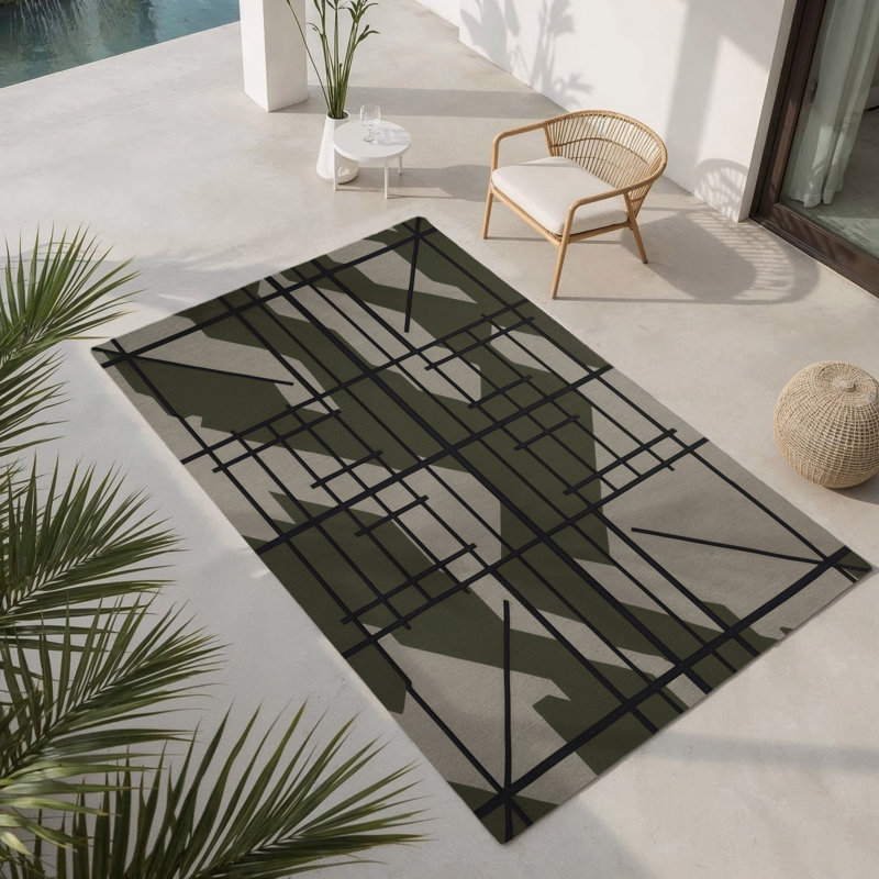Camo Nexus Indoor And Outdoor Area Rug, Rectangle 5' x 7'