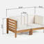 Ensemble de causeuse 2 pièces, beige-1621580123