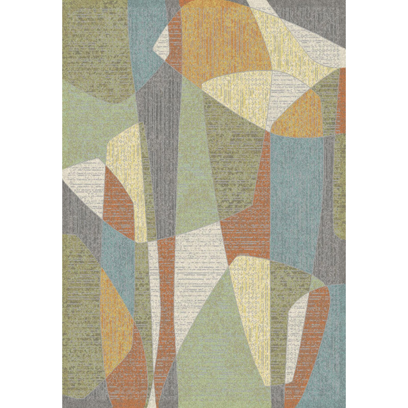 Abstract Area Rug, Rectangle 160 x 230 cm