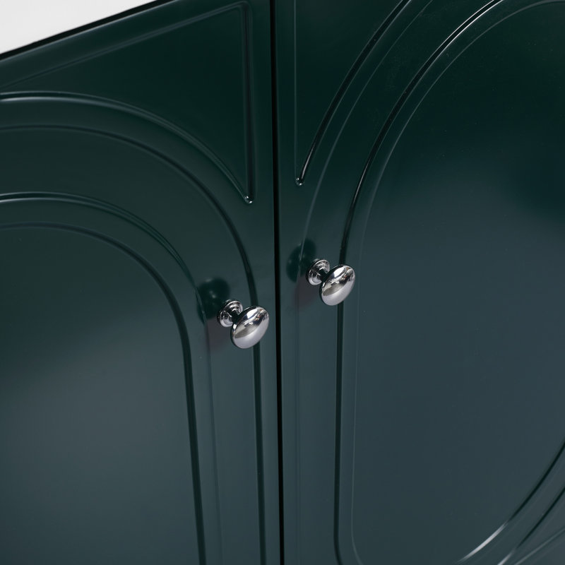 Meuble-lavabo foncé 36 po - Design moderne avec portes résistantes et à fermeture en douceur, armoire merveilleuse
