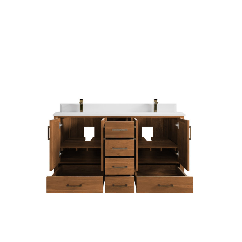 Ensemble de meuble-lavabo double 60 po Malibu, WWCL2300