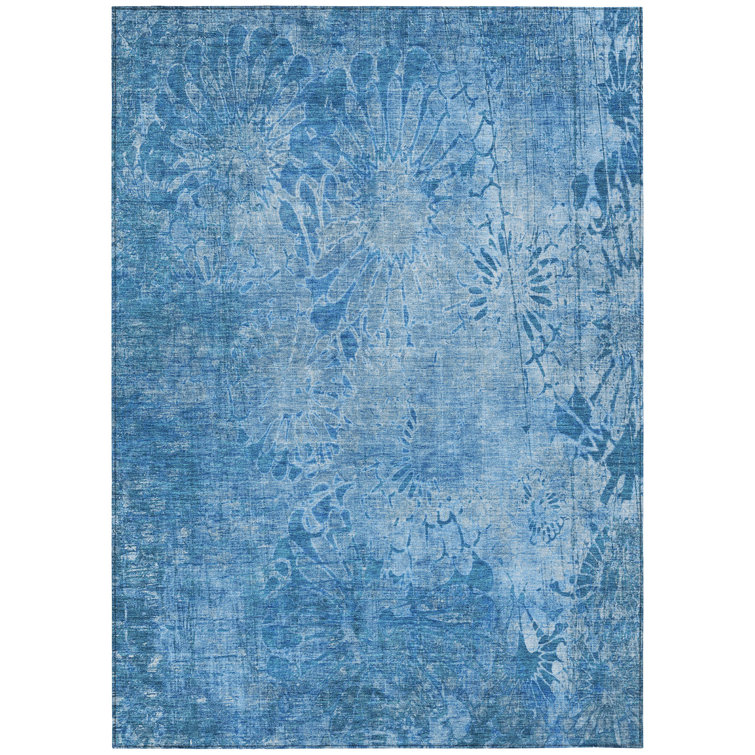 Machine Washable Indoor/Outdoor Derrick ACN2224 Floral Rug