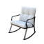 Chaise berçante d'extérieur en métal Ottokar-1664727949