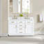 Meuble-lavabo double avec base en bois Gavino-148278212