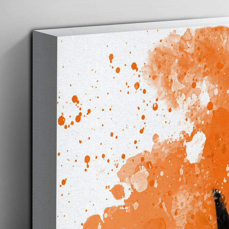 Surfer Surfboard Surfing Sunset - Wall Art, 50cm H x 35cm W, Wrapped Canvas