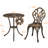 color  3 Piece Patio Bistro Table Set with Umbrella Hole-1735002300
