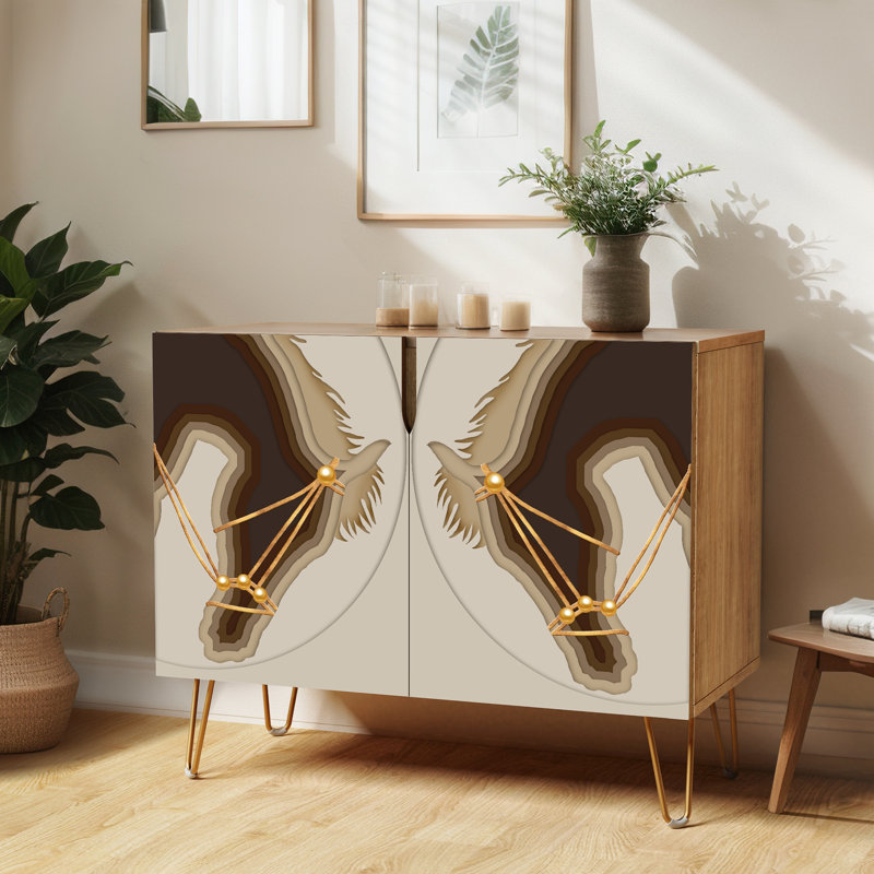 35'' Sideboard, Horse Brown