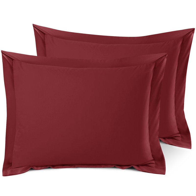 Taie décorative 100% polyester , Bourgogne, 20 po x 36 po