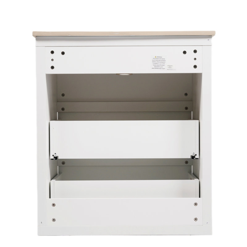 Meuble-lavabo double lavabo de 60 po, deux comptoirs en céramique, fermeture en douceur des tiroirs, comptoir brillant, tiroir à extension complète, convient aux projets de rénovation, trous pré-percés pour robinetterie encastrée.