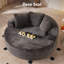 Chaise longue surdimensionnée en velours côtelé moelleux -436706979