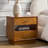 Nance Mid-Century Modern 3-Drawer Nightstand with Hidden Drawer and Built-In Outlets-106884648
