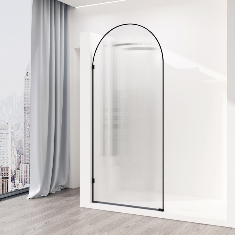 Écran de douche fixe l 34 "x H 78" avec verre 3/8 "Arden