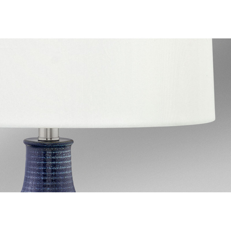 Padua 27 in. Admiral Blue Table Lamp