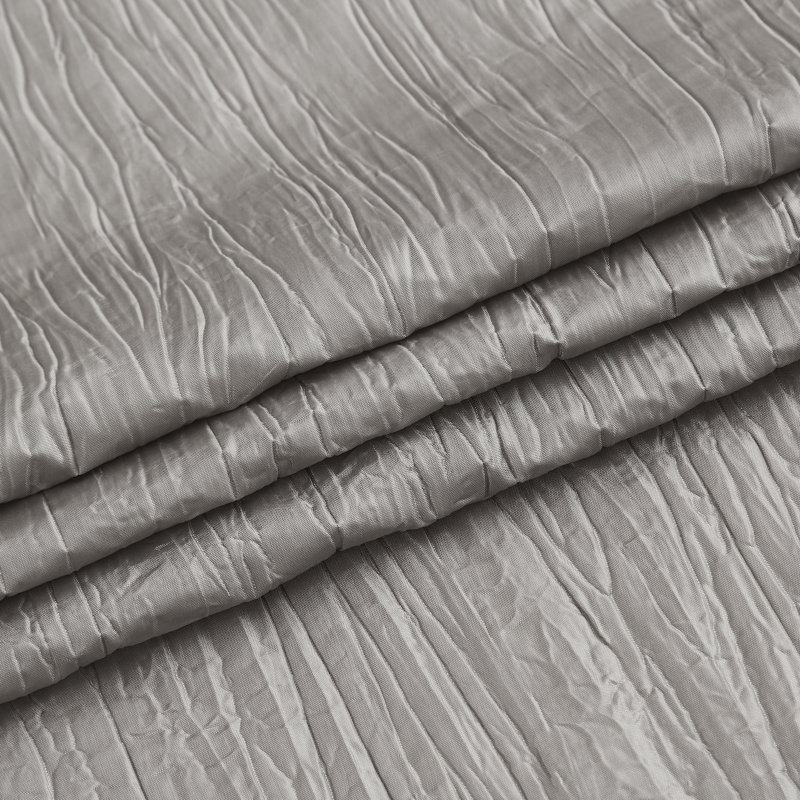 Panneau de rideau semi-transparent en polyester, Gris